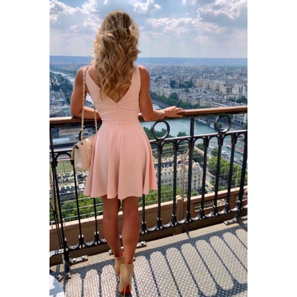 Lulus “Hometown Love” Vneck Formal Skater Dress - Picture 12 of 15